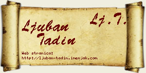 Ljuban Tadin vizit kartica